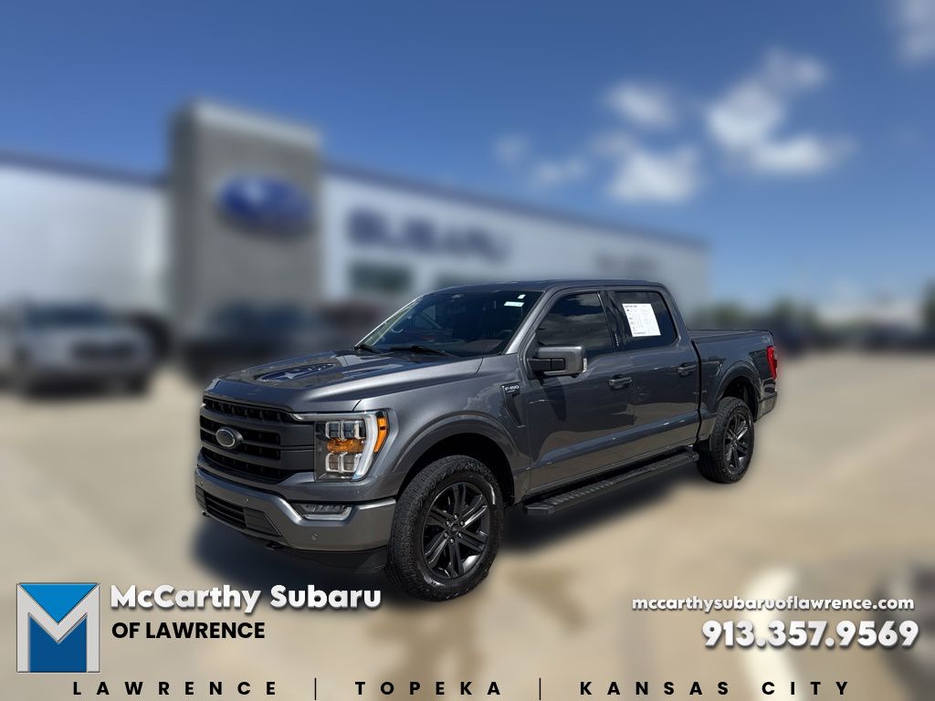 Gray Metallic 2021 Ford F-150 Pickup Truck Four-Wheel Drive Automatic