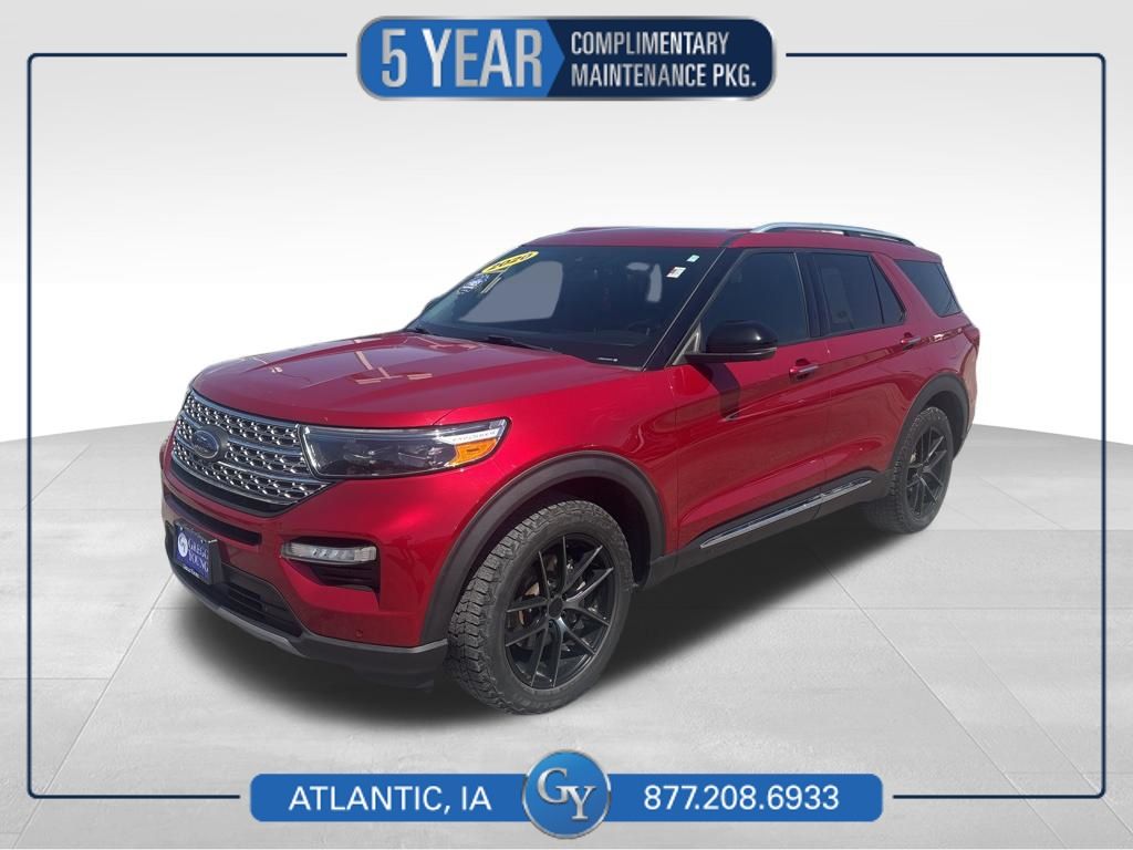 Red Metallic 2020 Ford Explorer Limited AWD SUV / Crossover All-Wheel Drive Automatic