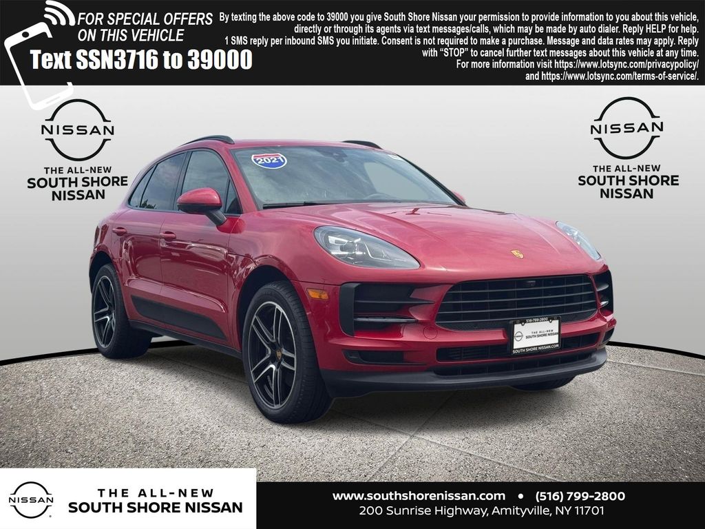 Carmine Red 2021 Porsche Macan SUV / Crossover All-Wheel Drive 7-Speed Automatic