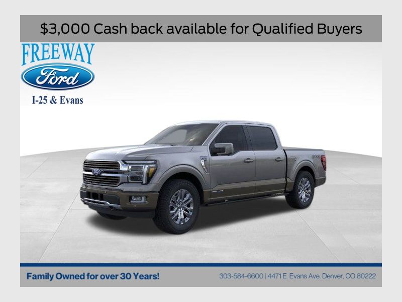 Carbonized Gray Metallic 2025 Ford F-150 King Ranch SuperCrew 4WD Pickup Truck Four-Wheel Drive Automatic