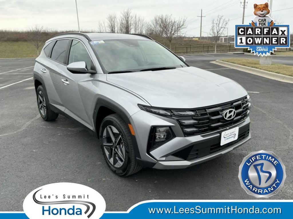 Shimmering Silver 2025 Hyundai Tucson SEL AWD SUV / Crossover All-Wheel Drive 8-Speed Automatic