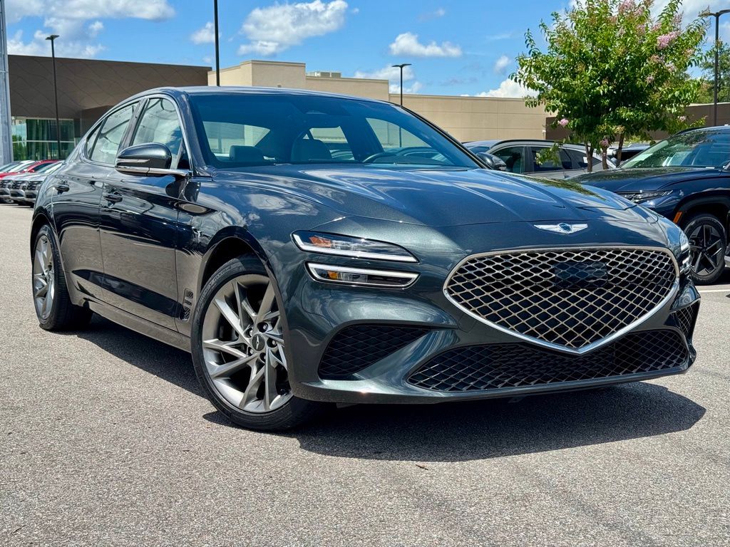 Black / Forest Green 2022 Genesis G70 Sedan Rear-Wheel Drive 8-Speed Automatic