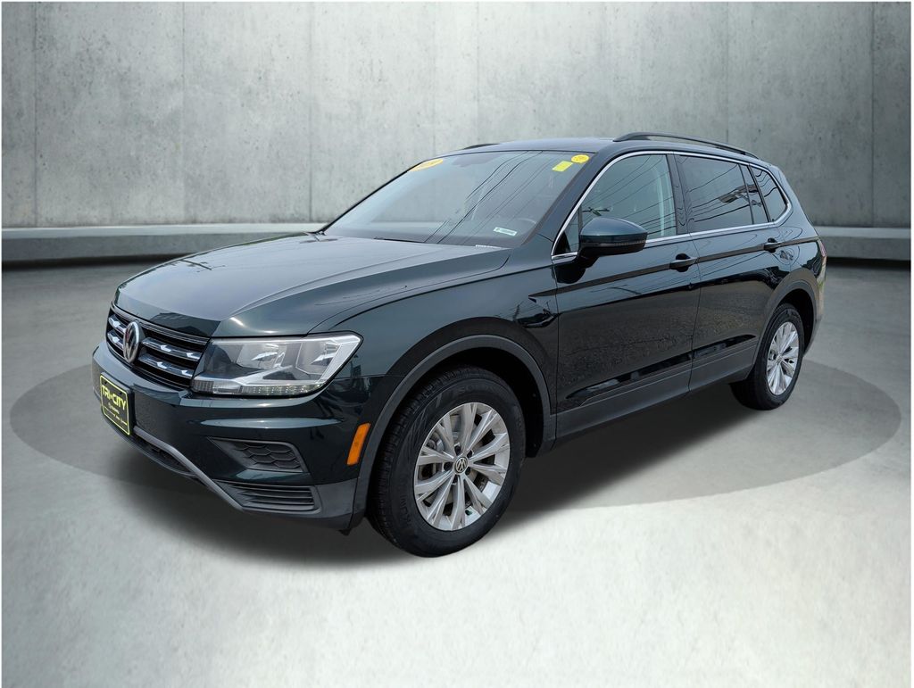 Dark Moss Green Metallic 2019 Volkswagen Tiguan SUV / Crossover All-Wheel Drive 8-Speed Automatic
