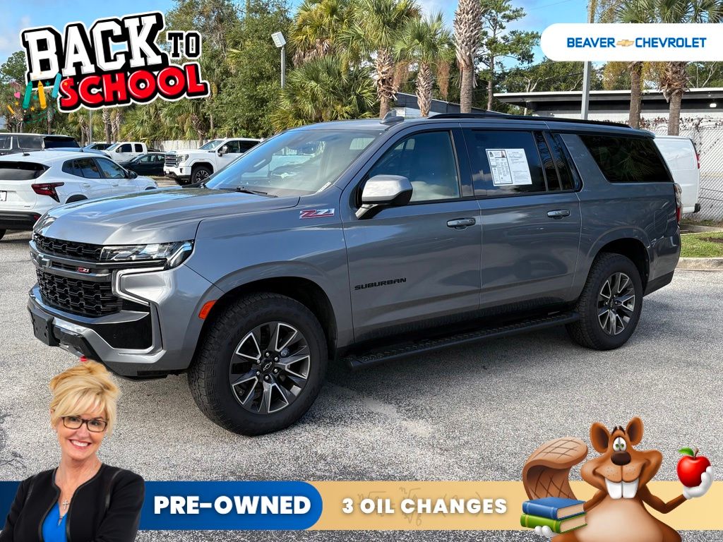 Gray (Steel Metallic) 2022 Chevrolet Suburban SUV / Crossover Four-Wheel Drive
