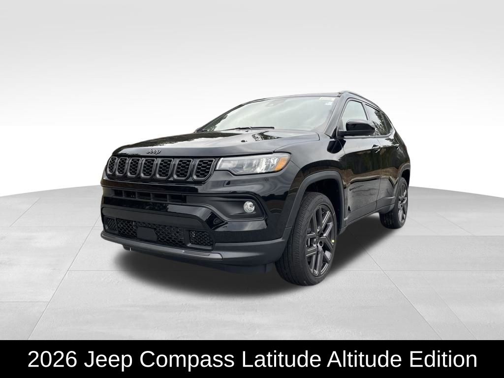 Diamond Black 2026 Jeep Compass SUV / Crossover Four-Wheel Drive 8-Speed Automatic