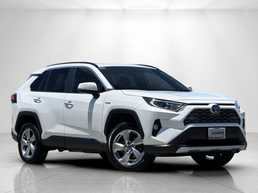 White (Blizzard Pearl) 2020 Toyota RAV4 Hybrid SUV / Crossover All-Wheel Drive Continuously Variable Transmission