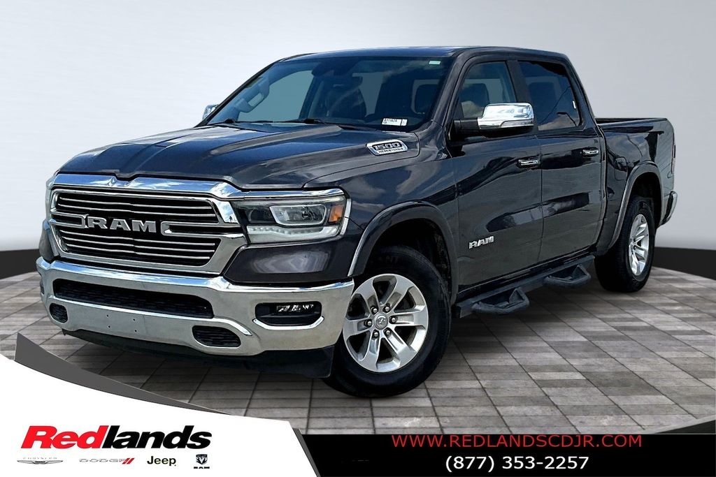 Gray (Granite Crystal Metallic Clearcoat) 2022 RAM 1500 Laramie Crew Cab RWD Pickup Truck 4X2 8-Speed Automatic