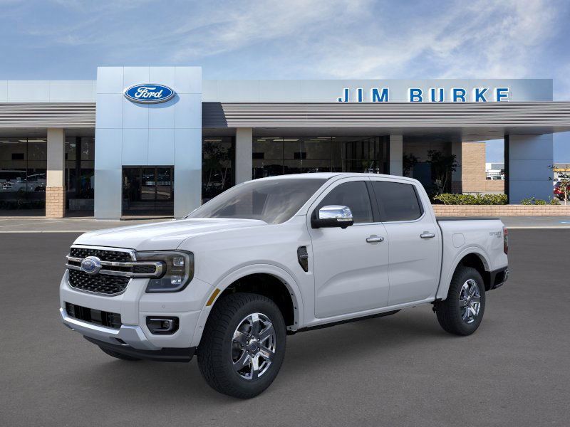 Oxford White 2025 Ford Ranger Lariat SuperCrew 4WD Pickup Truck Four-Wheel Drive Automatic