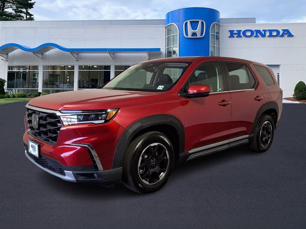Radiant Red Metallic II 2025 Honda Pilot EX-L AWD SUV / Crossover All-Wheel Drive Automatic