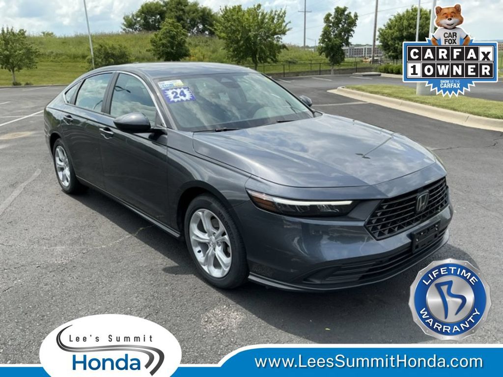 Meteorite Gray Metallic 2024 Honda Accord Sedan Front-Wheel Drive Continuously Variable Transmission