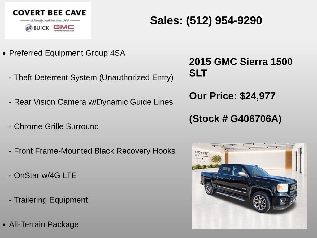 Used 2015 Black GMC SLT image 31