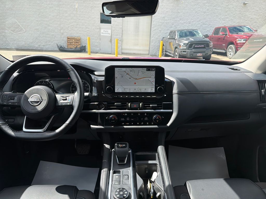 2025 Nissan Pathfinder SL Red at John Sisson Motors