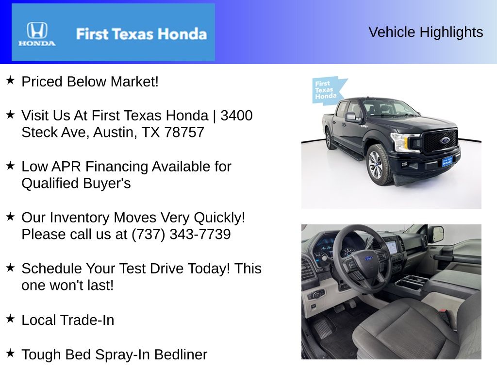 Used Car 2019 Ford F-150  Xl For Sale Under $25,000 In Austin, Texas