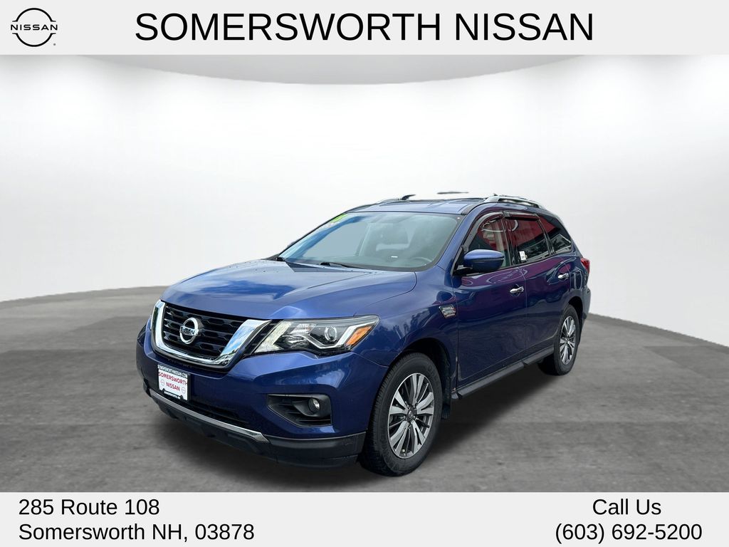Caspian Blue 2018 Nissan Pathfinder SV 4WD SUV / Crossover Four-Wheel Drive Continuously Variable Transmission