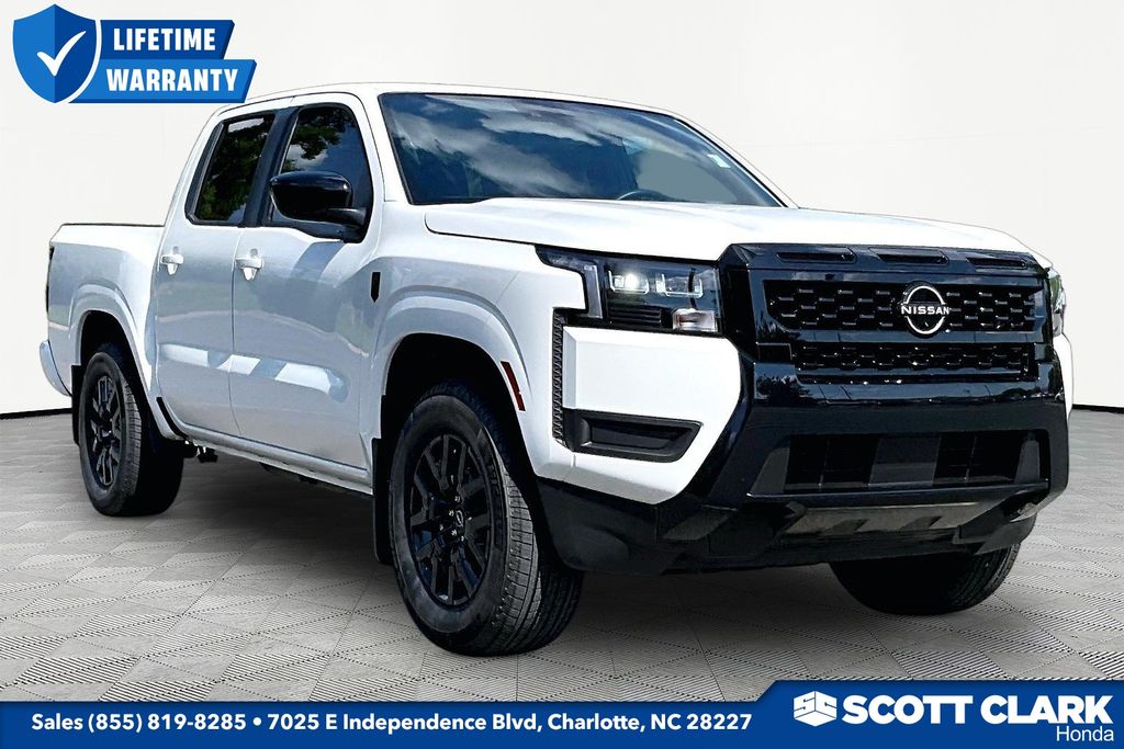 Glacier White 2026 Nissan Frontier Pickup Truck 4X2 9-Speed Automatic Overdrive