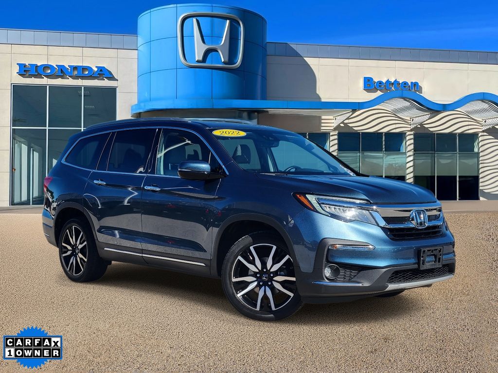 Black (Obsidian Blue Pearl) 2022 Honda Pilot SUV / Crossover All-Wheel Drive 9-Speed Automatic