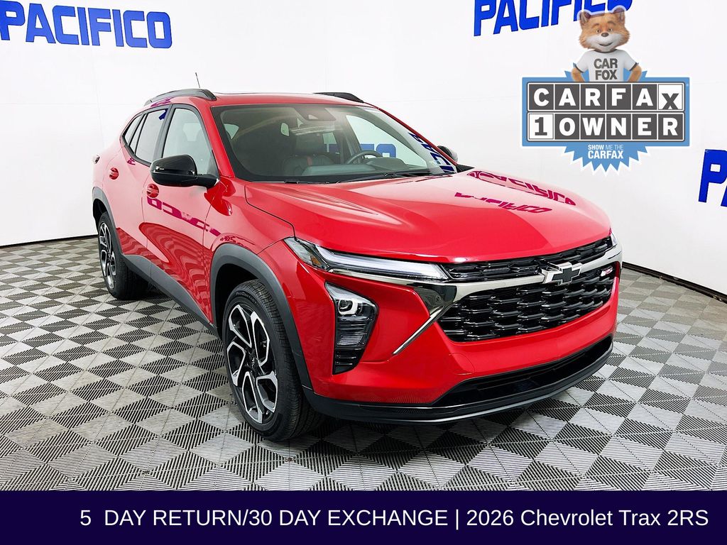 Apex Red 2026 Chevrolet Trax RS with 2RS FWD SUV / Crossover Front-Wheel Drive 6-Speed Automatic