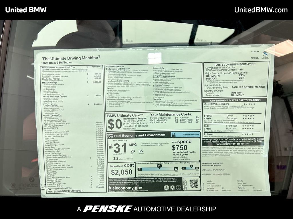 2025 BMW 3 Series 330i 23