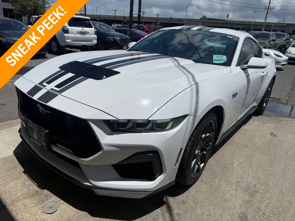 Oxford White 2024 Ford Mustang Coupe Rear-Wheel Drive 6-Speed Manual
