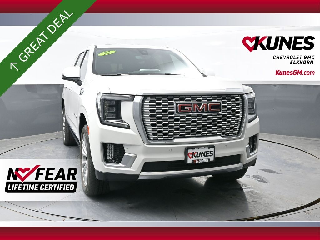 White Frost Tricoat 2021 GMC Yukon Denali 4WD SUV / Crossover Four-Wheel Drive