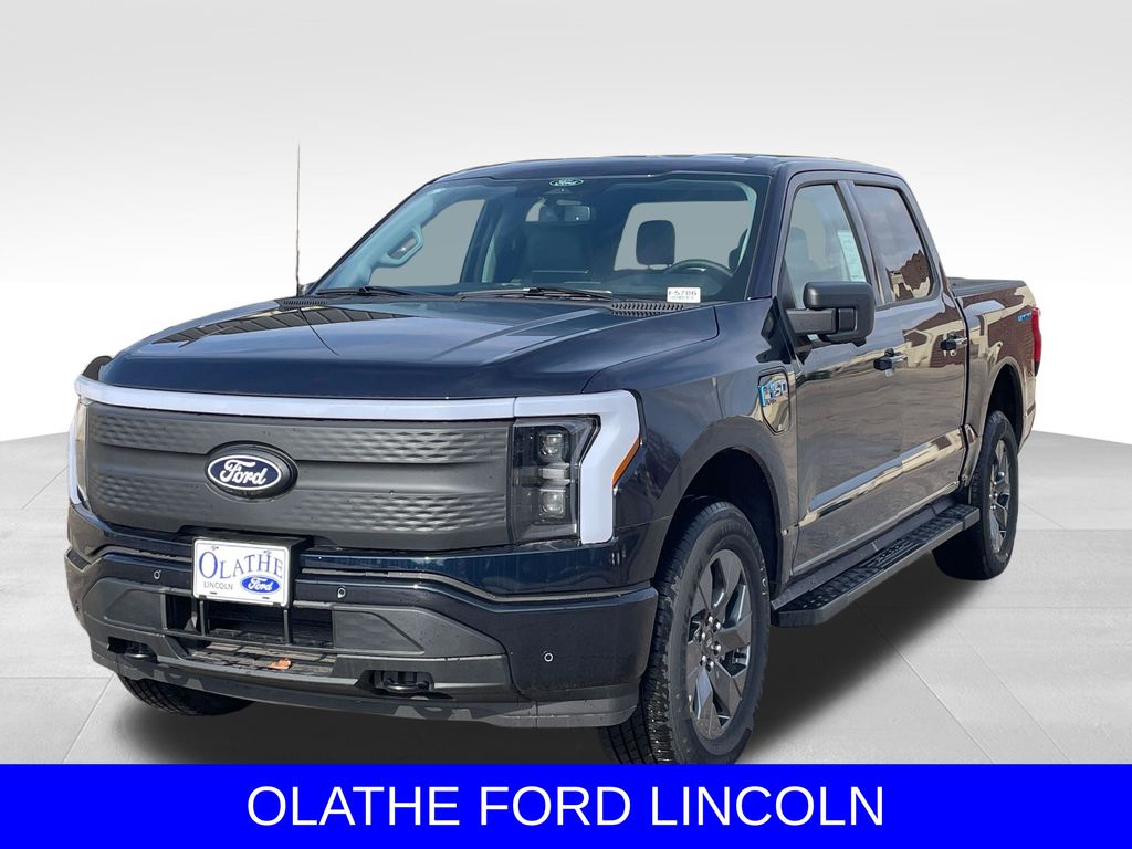 Blue Metallic 2025 Ford F-150 Lightning Pickup Truck All-Wheel Drive Automatic