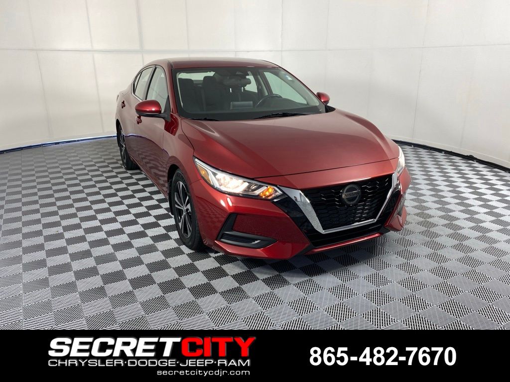 Red (Scarlet Ember Tintcoat) 2020 Nissan Sentra Sedan Front-Wheel Drive Continuously Variable Transmission