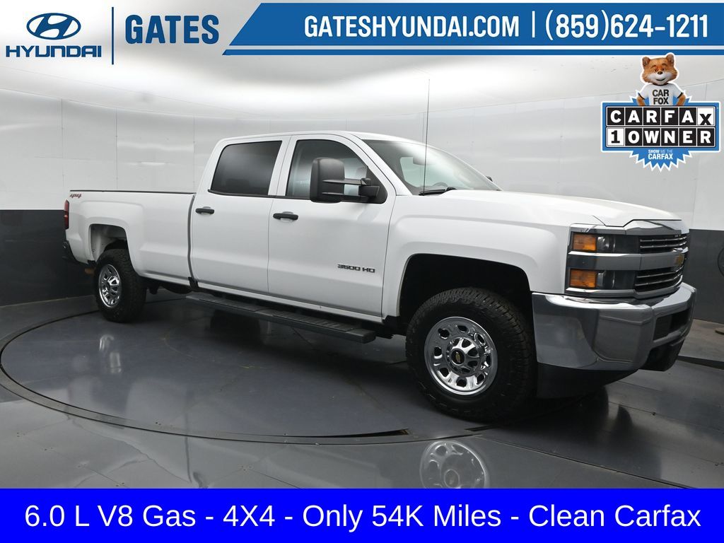 Summit White 2017 Chevrolet Silverado 3500HD Pickup Truck Four-Wheel Drive 6-Speed Automatic Overdrive