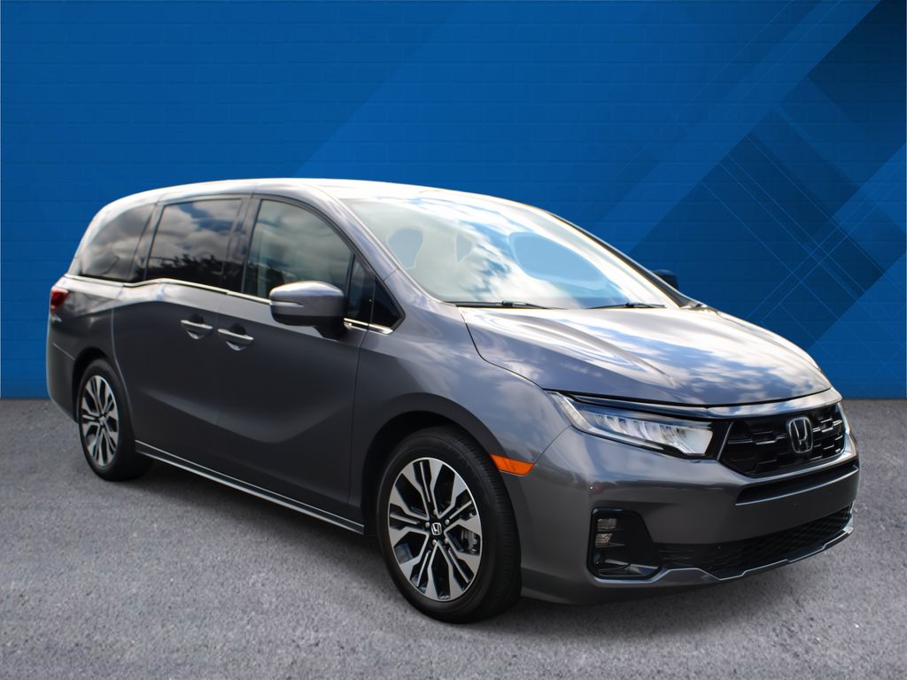 Gray 2025 Honda Odyssey Elite FWD Minivan Front-Wheel Drive Automatic