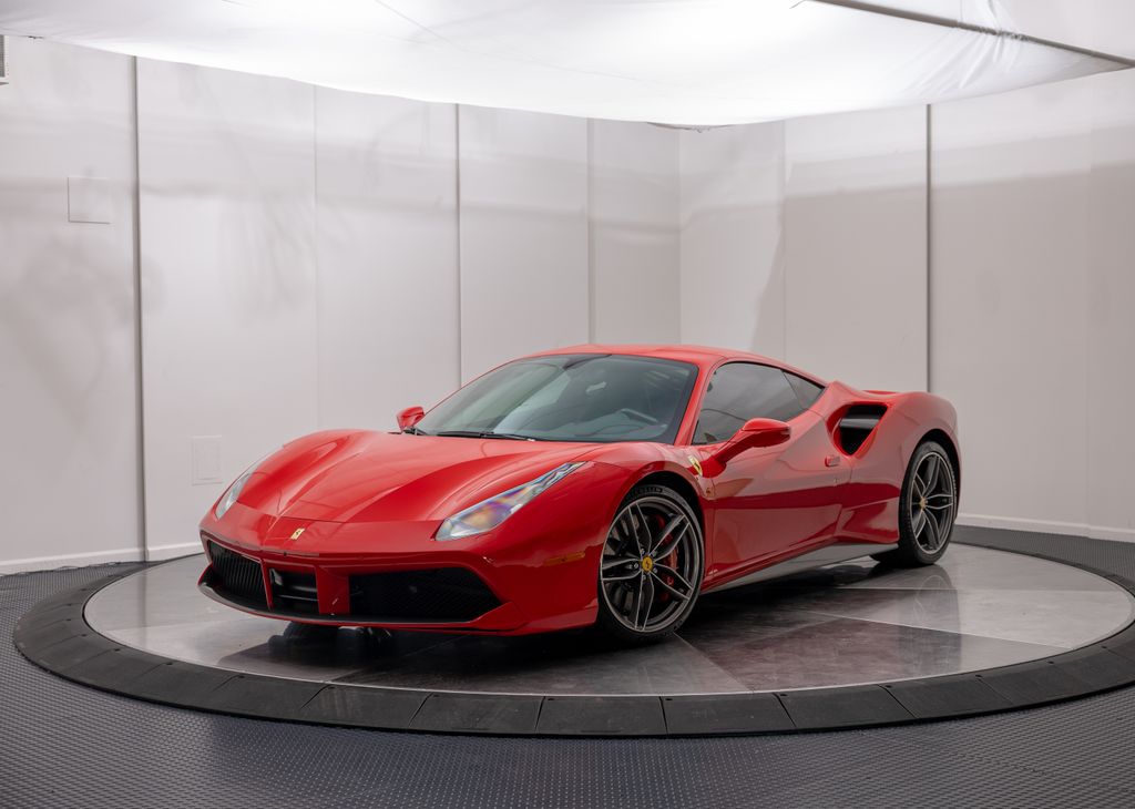 Rosso Corsa 2016 Ferrari 488 GTB Coupe RWD Coupe Rear-Wheel Drive 7-Speed Automatic