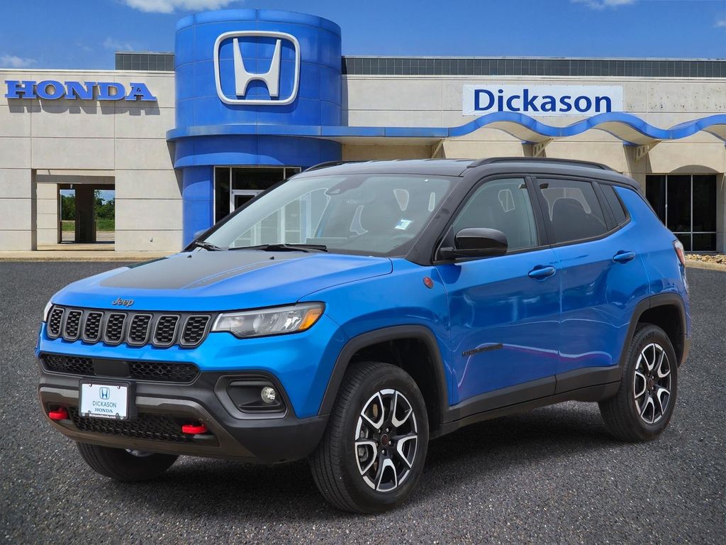 Hydro Blue Pearlcoat 2025 Jeep Compass Trailhawk 4WD SUV / Crossover Four-Wheel Drive 8-Speed Automatic