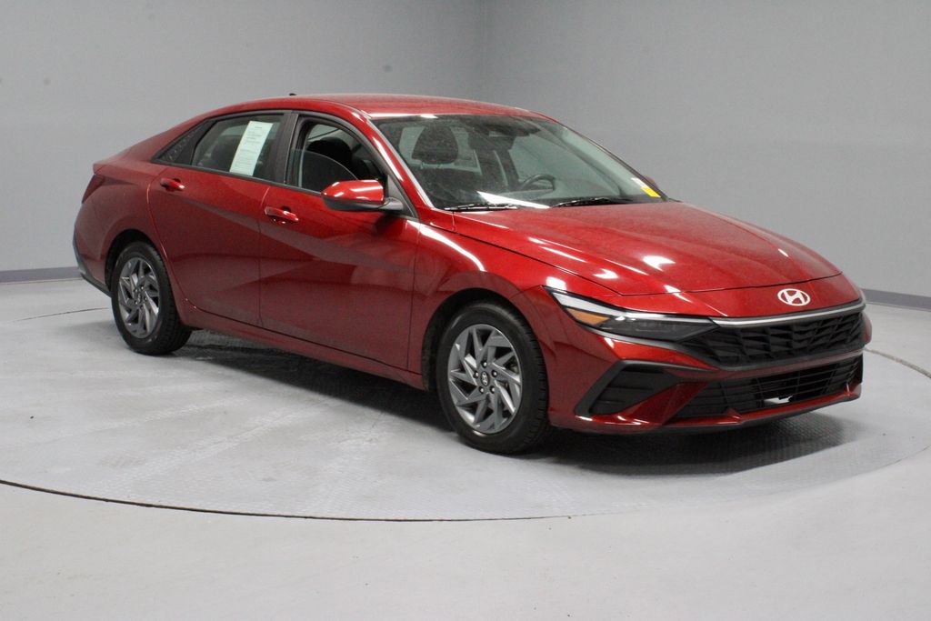 Ultimate Red 2024 Hyundai Elantra Sedan Front-Wheel Drive Continuously Variable Transmission