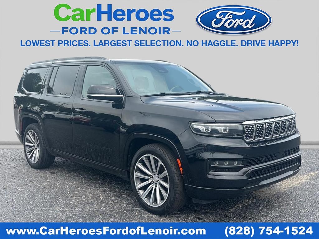 Diamond Black Crystal Pearlcoat 2023 Jeep Grand Wagoneer SUV / Crossover Four-Wheel Drive 8-Speed Automatic