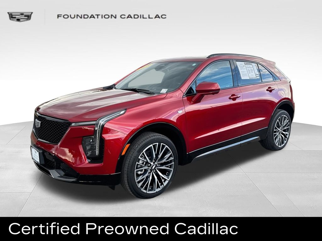 Radiant Red Tintcoat 2025 Cadillac XT4 SUV / Crossover Four-Wheel Drive 9-Speed Automatic
