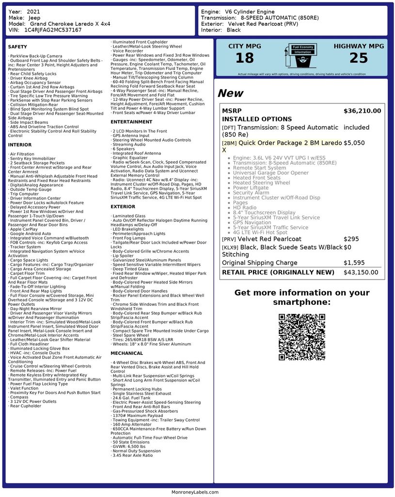 Thumbnail: 2021 Jeep Grand Cherokee - 19