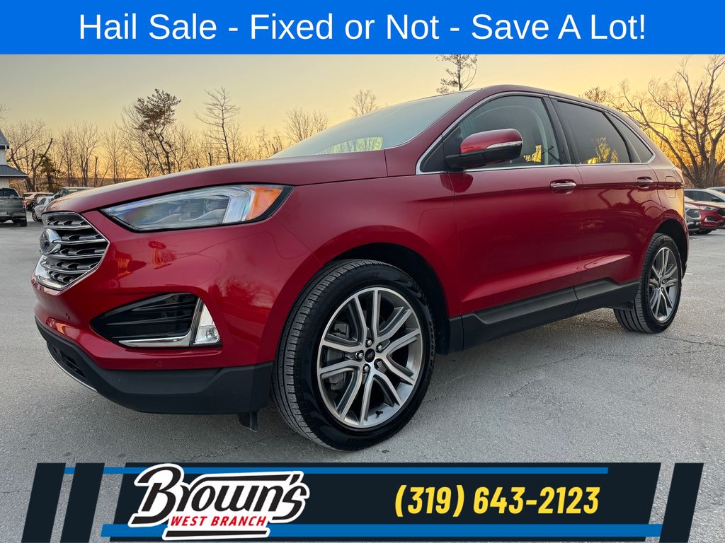 Rapid Red Metallic Tinted Clearcoat 2024 Ford Edge Titanium AWD SUV / Crossover All-Wheel Drive 8-Speed Automatic