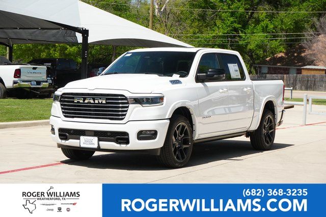 Bright White Clearcoat 2025 RAM 1500 Pickup Truck Four-Wheel Drive 8-Speed Automatic