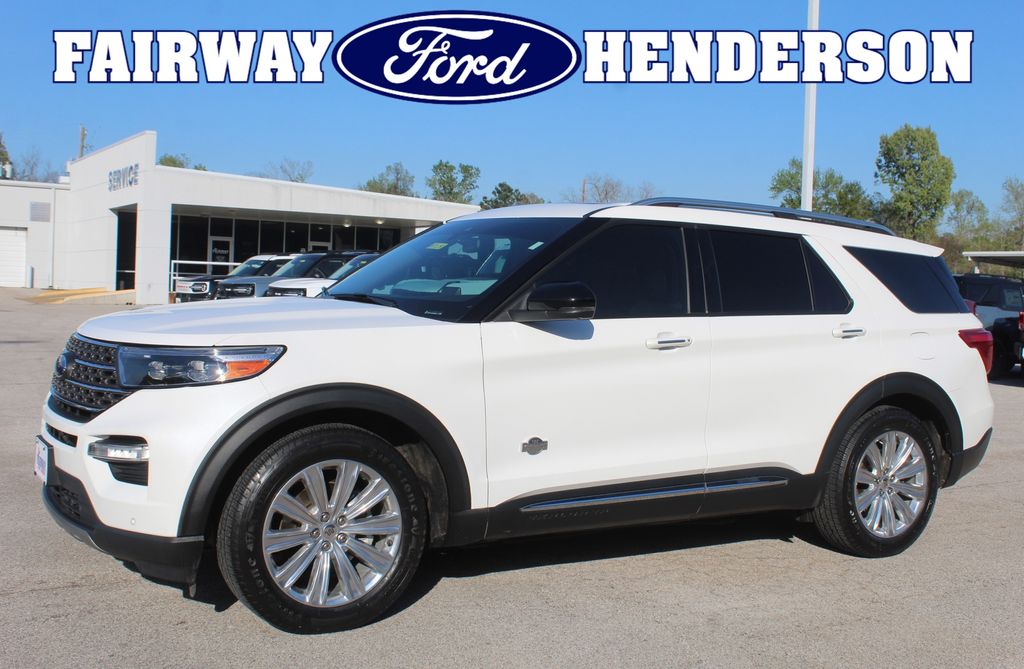 Star White Metallic Tri-Coat 2021 Ford Explorer King Ranch RWD SUV / Crossover Rear-Wheel Drive Automatic