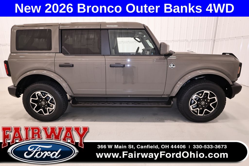 Marsh Gray 2026 Ford Bronco SUV / Crossover Four-Wheel Drive Automatic