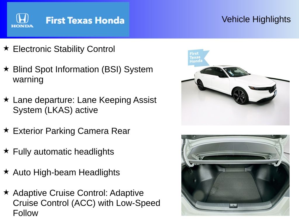 Used Car 2025 Honda Accord Hybrid  Sport For Sale In Austin, Texas