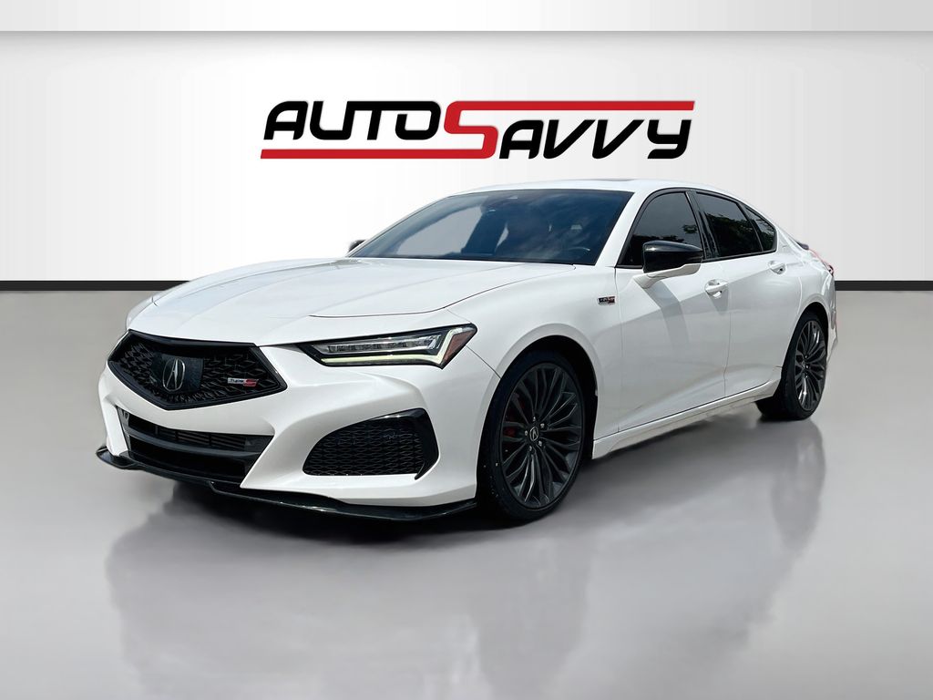 2023 Acura TLX Type S White at Texan Dodge Chrysler Jeep Ram