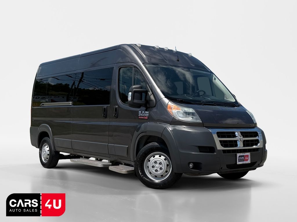 Gray (Granite Crystal Metallic Clearcoat) 2016 RAM ProMaster 2500 159 High Roof Cargo Van with Window Van Front-Wheel Drive 6-Speed Automatic