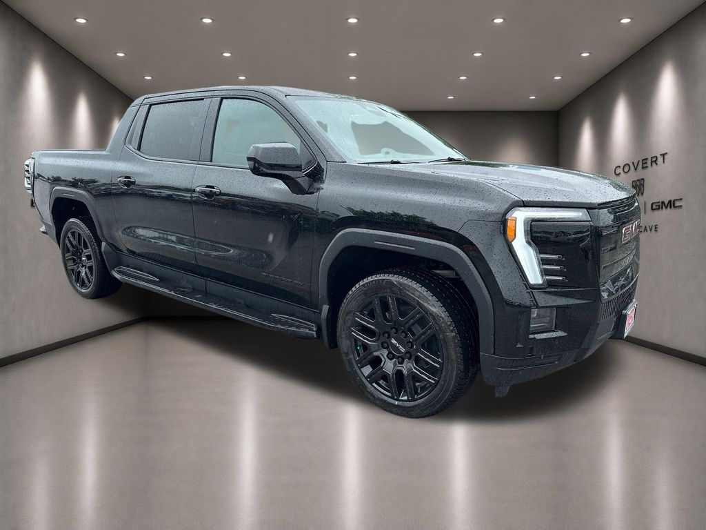 Onyx Black 2026 GMC Sierra EV Elevation Crew Cab (Extended Range) e4WD Pickup Truck All-Wheel Drive 1-Speed Automatic