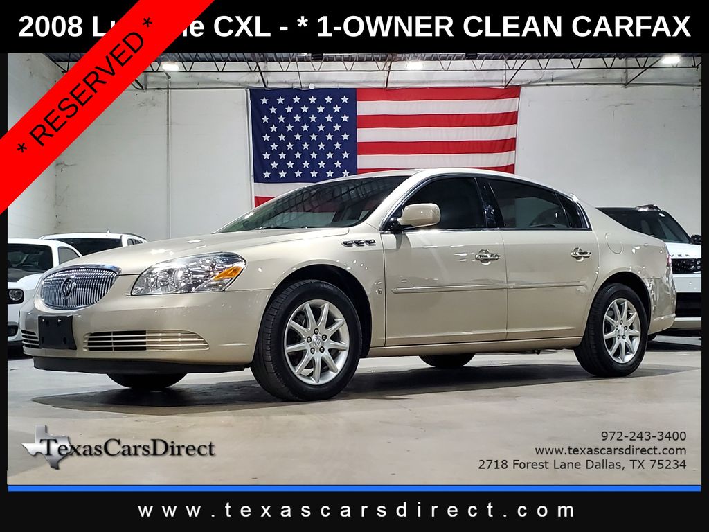 Gold Mist Metallic 2008 Buick Lucerne Sedan Front-Wheel Drive 4-Speed Automatic
