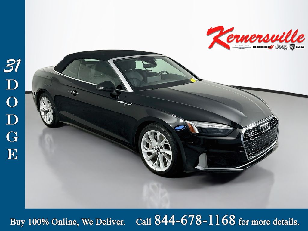 Black 2022 Audi A5 Convertible All-Wheel Drive 7-Speed Automatic