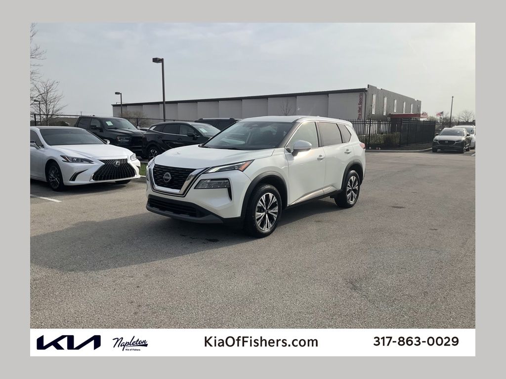 Pearl White Tricoat 2023 Nissan Rogue SV FWD SUV / Crossover Front-Wheel Drive Continuously Variable Transmission