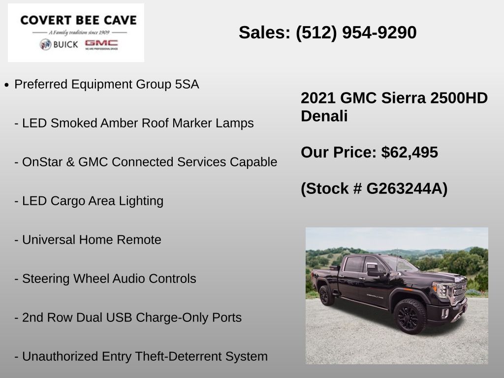 Used Car 2021 Gmc Sierra 2500hd  Denali For Sale Under $70,000 In Austin, Texas