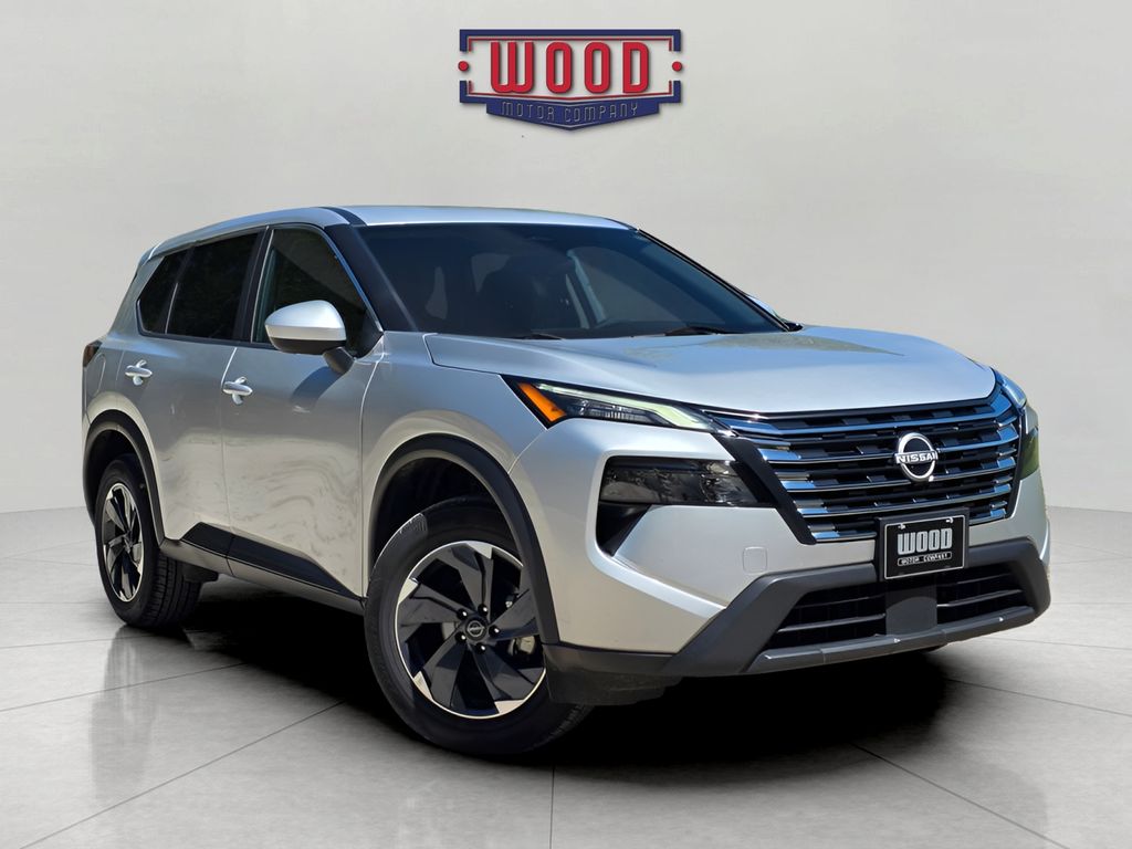 Brilliant Silver Metallic 2024 Nissan Rogue SUV / Crossover All-Wheel Drive Continuously Variable Transmission