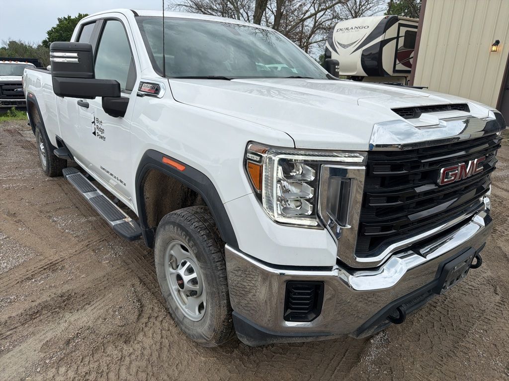 Summit White 2022 GMC Sierra 2500HD Pro Double Cab 4WD Pickup Truck Four-Wheel Drive Automatic