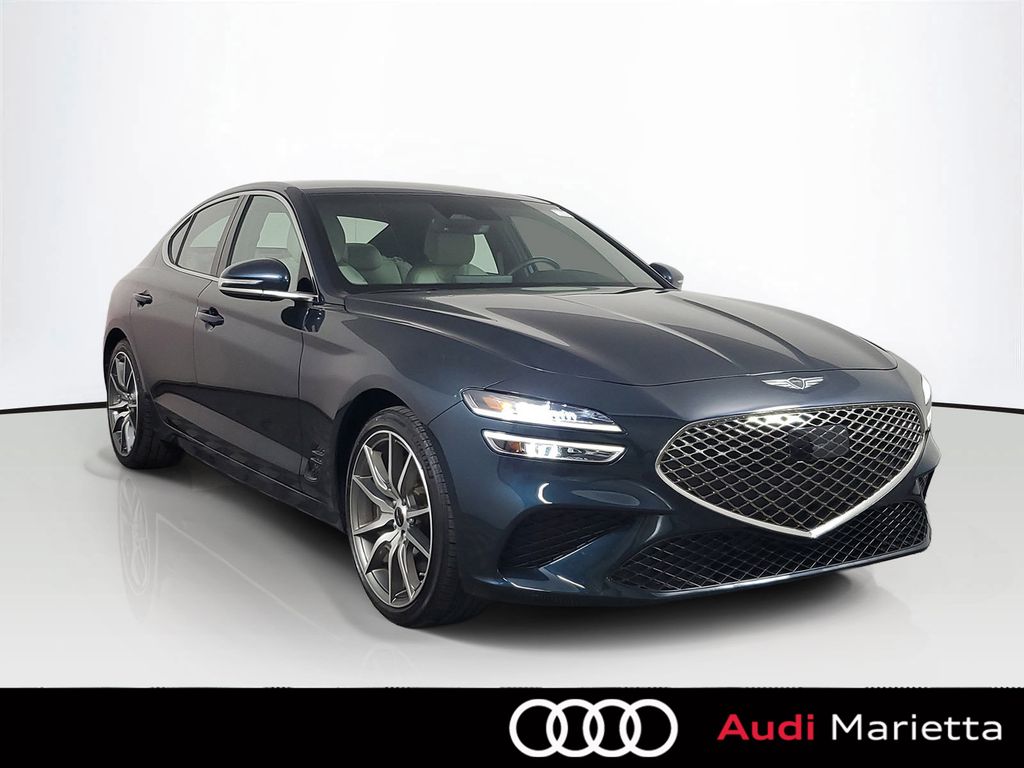 Tasman Blue 2024 Genesis G70 Sedan Rear-Wheel Drive 8-Speed Automatic