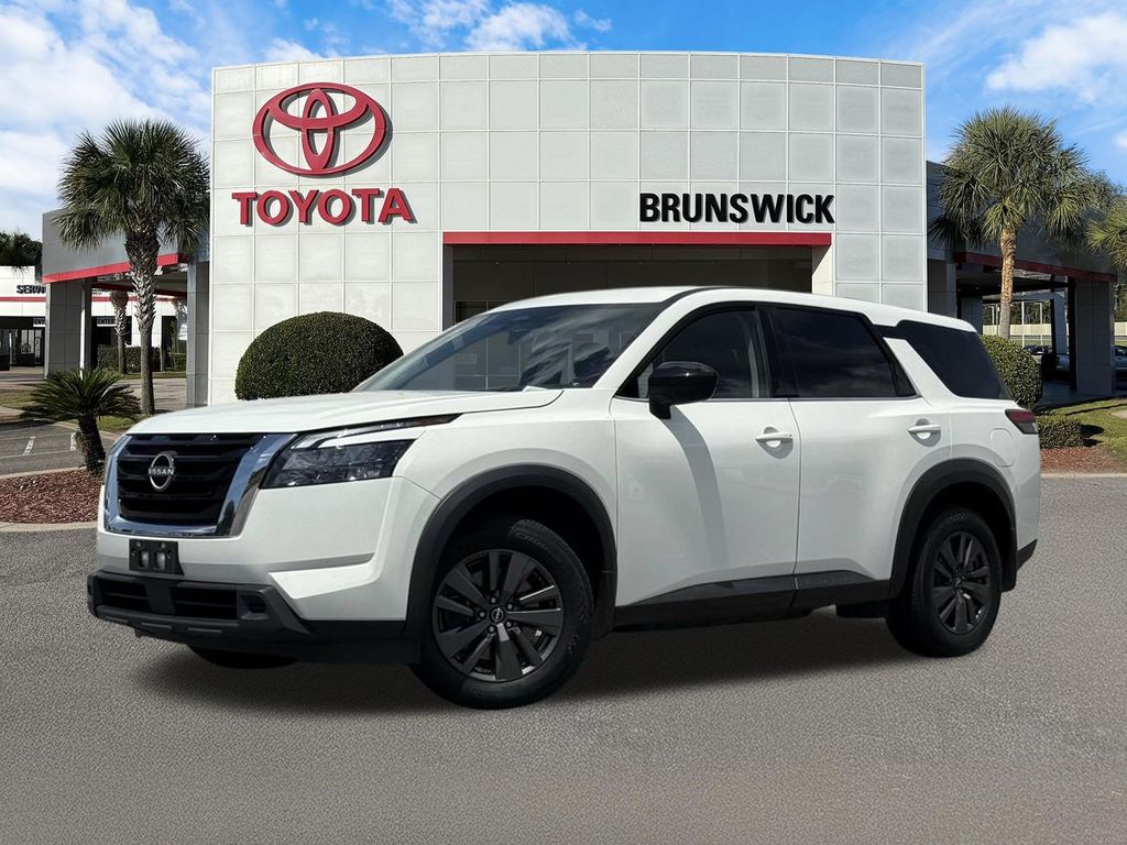 Glacier White 2023 Nissan Pathfinder SUV / Crossover All-Wheel Drive 9-Speed Automatic